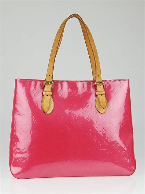 louis vuitton framboise monogram vernis brentwood tote